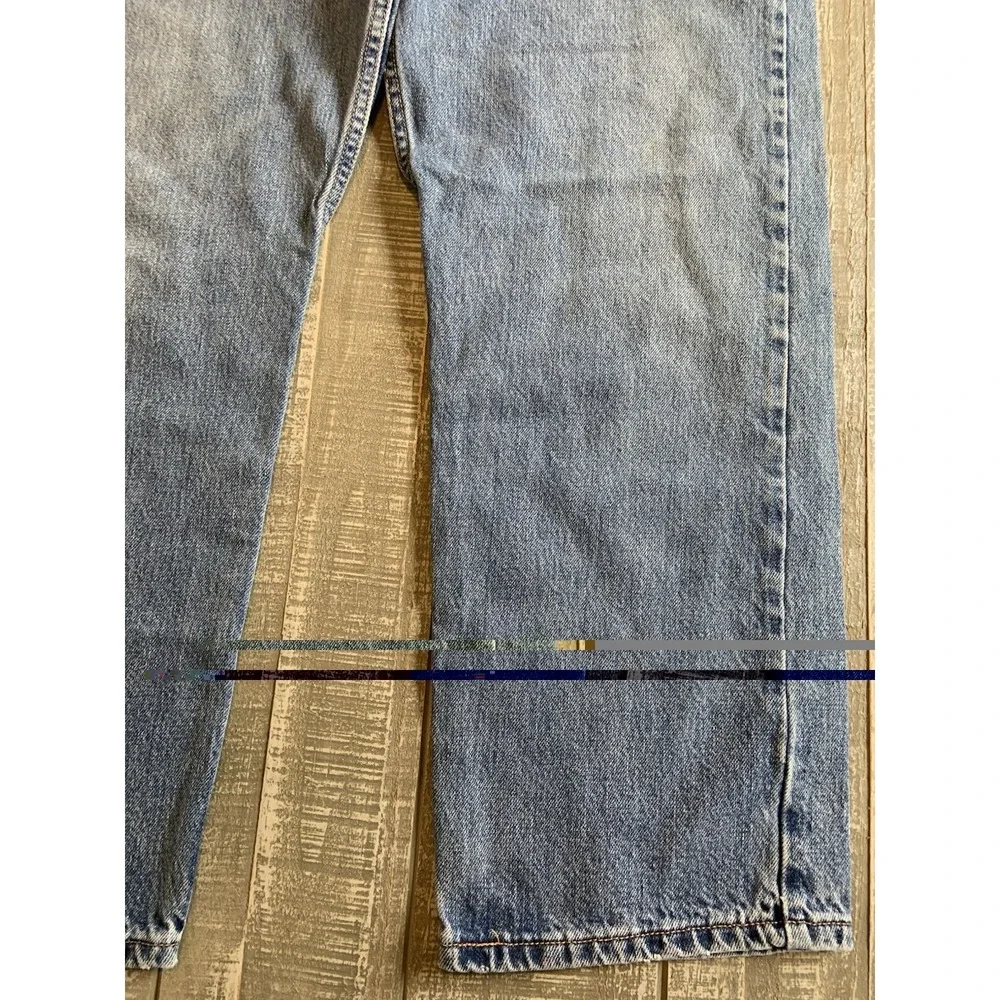 Levi's 505 Regular Fit Blue Jeans Men's 38x30 2001 Y2K Faded Distressed Levi